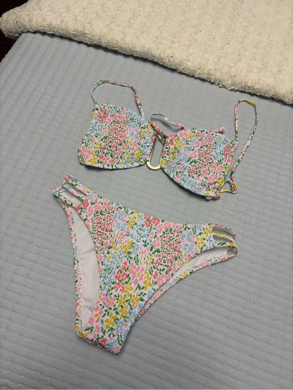 Floral Print Two-Piece Bathing Suit